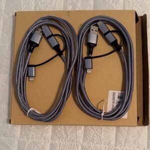 Braided USB Charging Cable - Gray